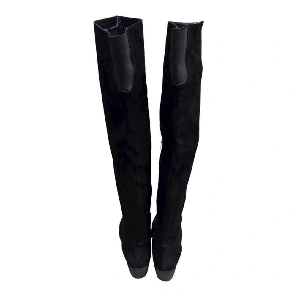 Ecote Urban Outfitter Black Suede Over the Knee Boots Women’s Size 8.5 Side Zip